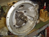  bellhousing complete and ready for clutch arm later